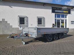 Hapert Hapert 3 Seitenkipper Tridem Blattfeder Rampen Stützen 405x200cm 3,5to