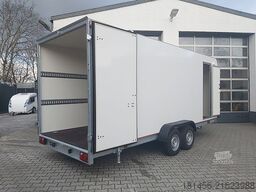 trailershop Werkstatt Koffer Tür mobil Lager 550x200x210cm