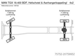 MAN TGX 18.400 BDF, Hefschotel & Aanhangerkoppeling!