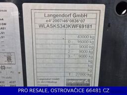 LANGENDORF SK 24 - KIPPER 27 m3 - Fe/Fe - STAHL + LIFTACHS