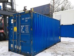 20 Fuß High Cube Seecontainer / blau junger Gebrauchter / Lagercontainer