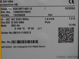 INDUSTRIE AUTOMATION Powertron HE E 24V / 65A