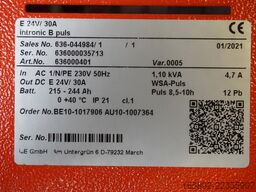 INDUSTRIE AUTOMATION intronic B puls E 24V/30A