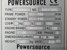 Cummins 6BT5.9-G2 - 110 kVA Generator - DPX-19835