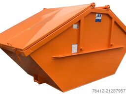 A1 Container Deckelmulde 7 m³ ? RAL 2011 Tieforange ? Absetzcontainer