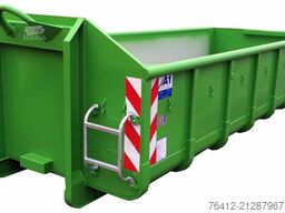 A1 Container Normbehälter 15 m³ ? Doppelflügeltür ? RAL 6018 Gelbgrün ? Abrollcontainer