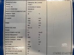 FG Wilson P1250-1 -  1250 kVA Open Genset - DPX-16028-O