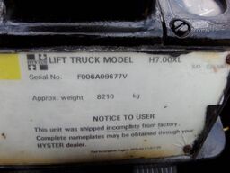 Hyster H 7.00 XL TRIPLO