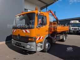 MERCEDES-BENZ Atego 1218 / Kipper+Kran / load 5,2ton / E3