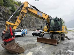Caterpillar M313 D wheeled excavator with Indexator tilt and S