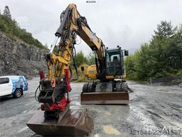 Caterpillar M313 D wheeled excavator with Indexator tilt and S