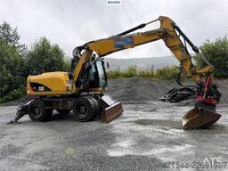 Caterpillar M313 D wheeled excavator with Indexator tilt and S