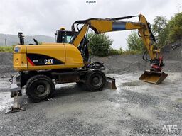Caterpillar M313 D wheeled excavator with Indexator tilt and S