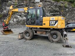 Caterpillar M313 D wheeled excavator with Indexator tilt and S