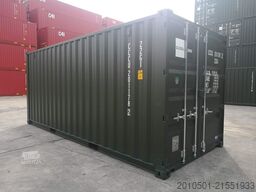 20 Fuß Container, Lagercontainer NATO Grün / Oliv Grün