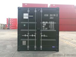 20 Fuß Container, Lagercontainer NATO Grün / Oliv Grün