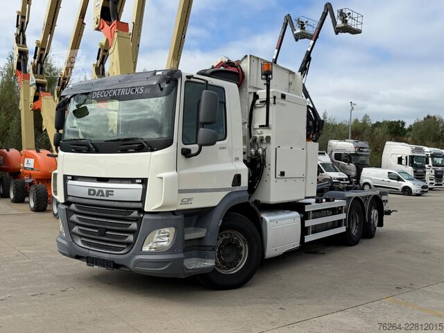 Μεταφορά εμπορευματοκιβωτίων DAF CF 330 6x2 ZEILADER+KETTINGSYSTEEM