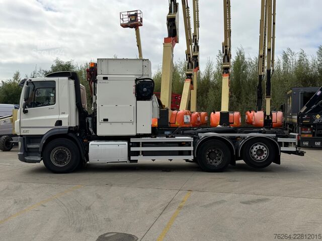 Μεταφορά εμπορευματοκιβωτίων DAF CF 330 6x2 ZEILADER+KETTINGSYSTEEM