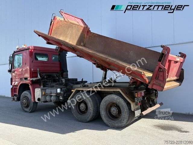 Camion-benne tricar Mercedes-Benz Actros 3344 AK 6x6, Klima, Bordmatik, Winterdienst