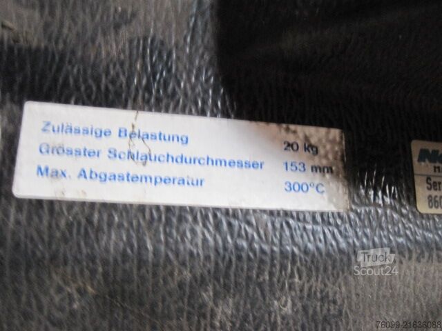 Nederman kamyon / binek araç egzoz gazı emme sistemi  