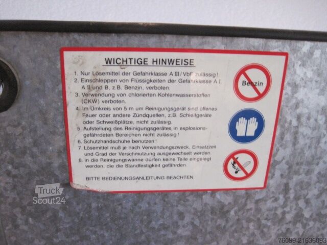 Gummi-Mayer parça yıkama makinesi Gummi-Mayer Teilewaschgerät / Teilewaschtisch