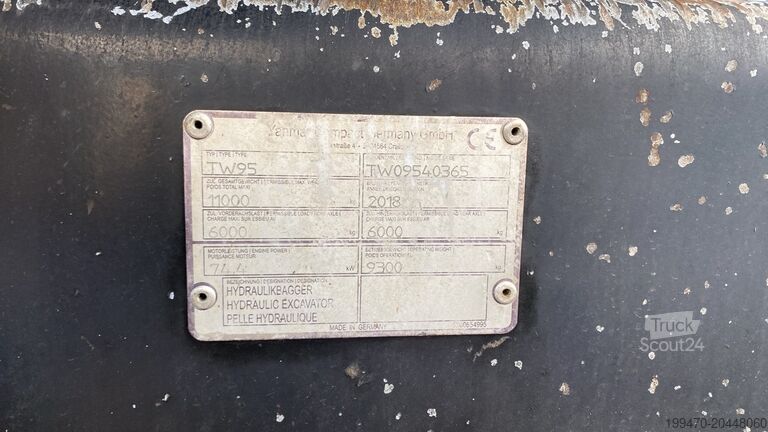 Kerekes kotrógép Terex-Schaeff TW 95 Yanmar