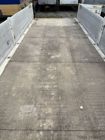 Wechselbrücke kapalı kasa ileSektör arayüz platformu ileKabuk değiştirilebilen platform şasisi Krone BDF 7,45m Baustoff Bordwand + Türen