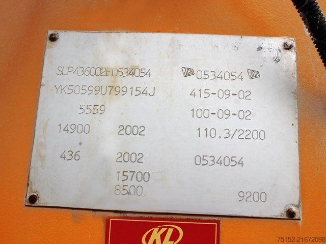 Hjullastare JCB 436 HT Super Highlift 5 m Überladhöhe