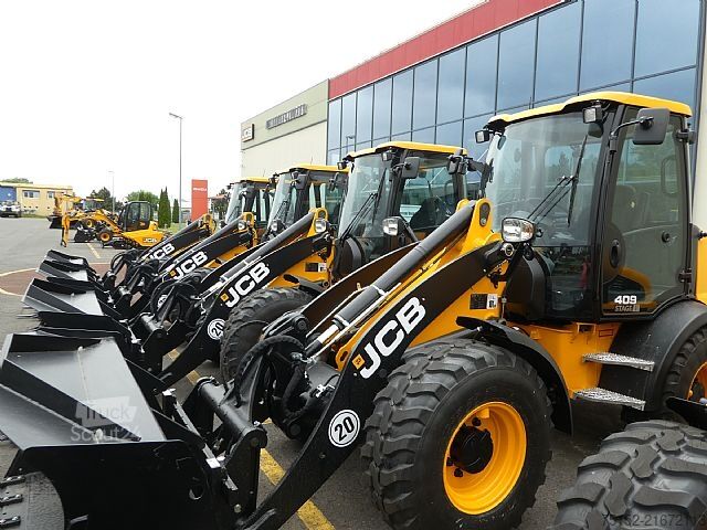 Hjullastare JCB 407 Stufe V inkl. Schaufel + Gabel - NEU