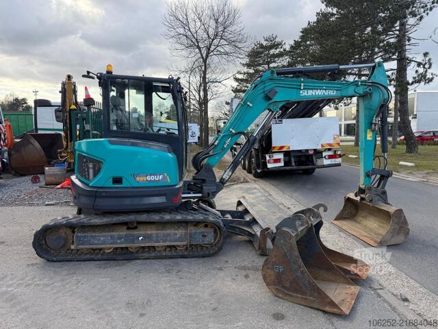Miniekskavators Sunward SWE 60 UF KUBOTA ENGINE - 6 TONS - 2022 - 793H ...