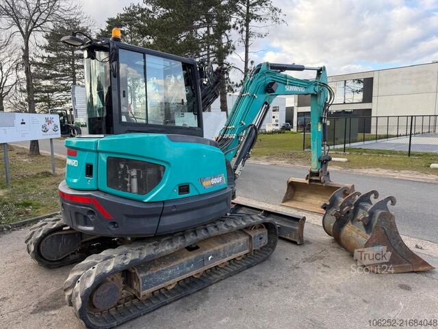 Miniekskavators Sunward SWE 60 UF KUBOTA ENGINE - 6 TONS - 2022 - 793H ...