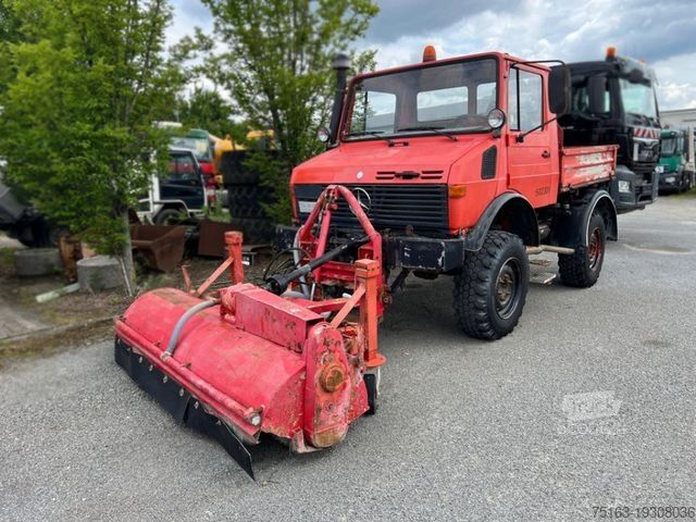 Andere MERCEDES-BENZ Unimog U 424 2-Achs Allradkipper Front+Heckhydra