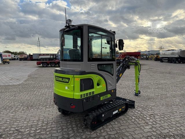 Mini bager  Zoomlion ZE20G, Greifer-u. Hammerhydr., Klima,CE