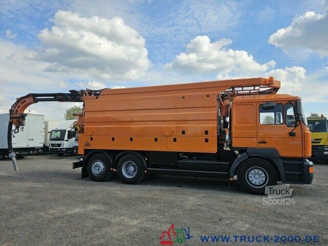 Vakuuminė cisterna sunkvežimis MAN 26.464 ASSMANN HD Saugspüler+Wasserrückgewinner