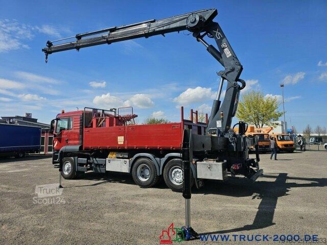 Krautuvas sumontuotas ant sunkvežimio MAN TGS 26.440 Hiab 477 15m 13,2m=2,62T Arbeitskorb