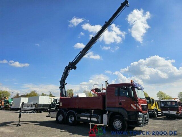 Krautuvas sumontuotas ant sunkvežimio MAN TGS 26.440 Hiab 477 15m 13,2m=2,62T Arbeitskorb