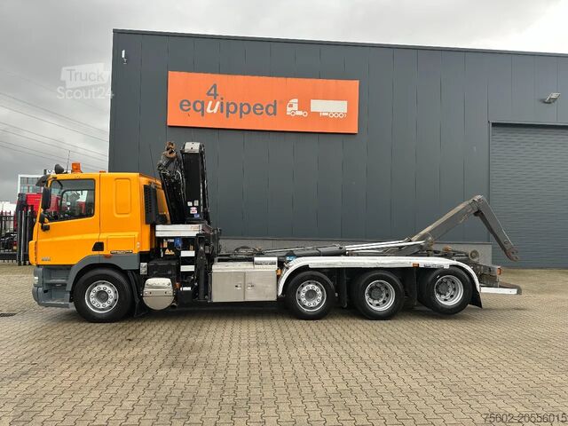 Haakarmsysteem DAF CF 85.410 8x2 / HMF 3000 K6 crane (30T/m 6x ext...
