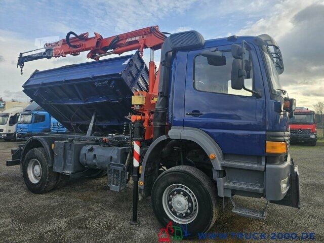Dreiseitenkipper LKW Mercedes-Benz Atego 1828 4x4 Atlas AK85.1 + FB +Kommunalplatte