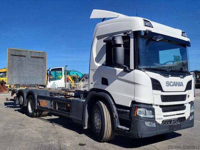 Transport de conteneurs Scania P 500 6x2*4 9 TON FRONT AXLE / RETARDER
