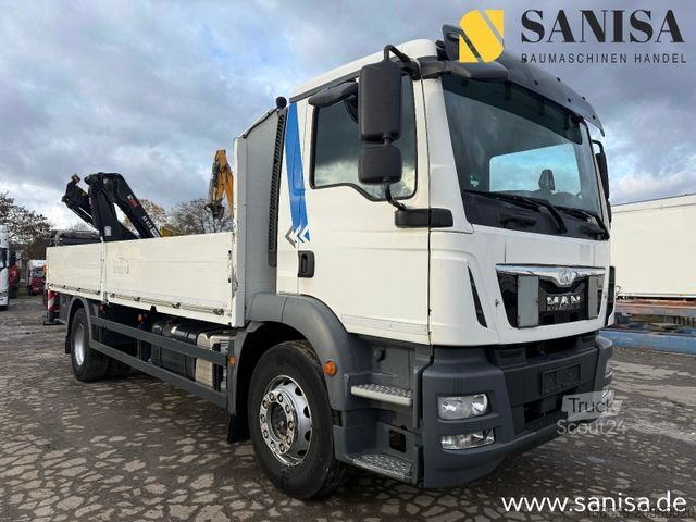 LKW mit Pritsche (offen) MERCEDES-BENZ TGM 18.340/Kran Hiab 099 E-2 HIDUO
