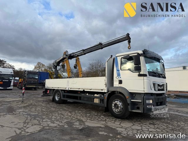LKW mit Pritsche (offen) MERCEDES-BENZ TGM 18.340/Kran Hiab 099 E-2 HIDUO