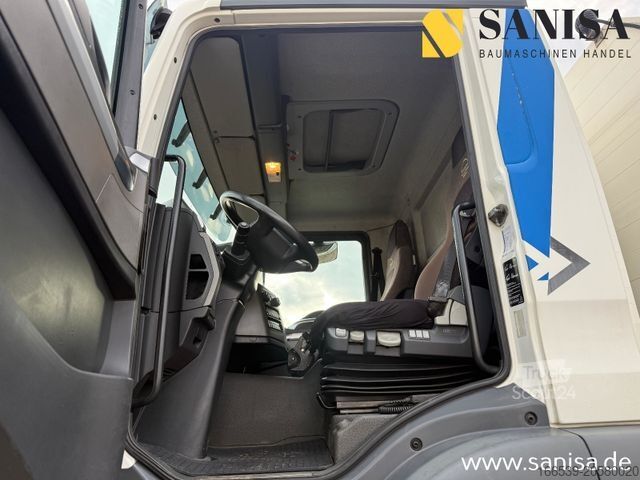 Vrachtauto met open laadbak MERCEDES-BENZ TGM 18.340/Kran Hiab 099 E-2 HIDUO