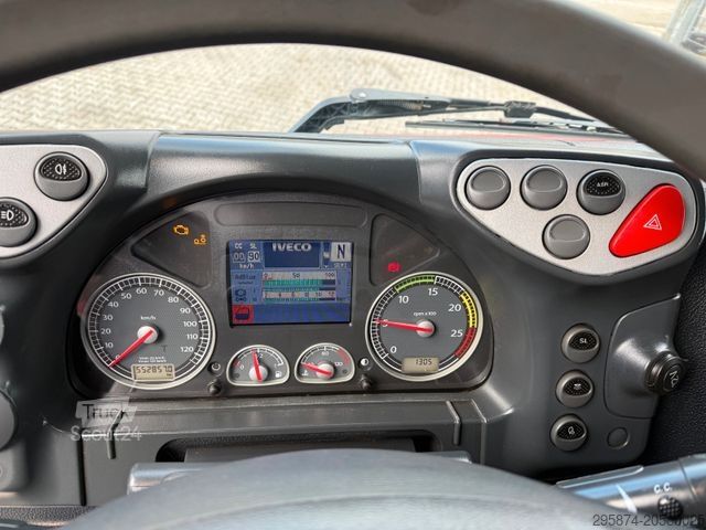 Camion transportator de autoturisme IVECO AS320S50 Baumaschinentransporter hydr. Rampe