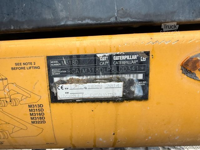 Mobilbagger CATERPILLAR M318D Mobilbagger *9.235 h *Schnellw. *Greifer