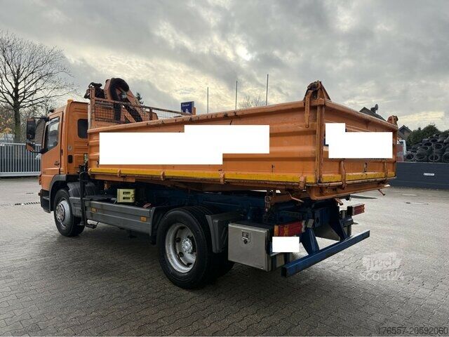 Tippbil Mercedes-Benz Atego 1222 Kipper + Kran PK 7001 A3 Funk