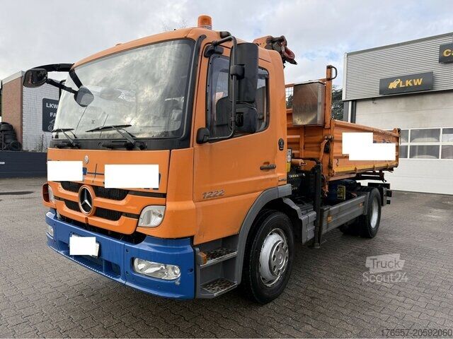 Tippbil Mercedes-Benz Atego 1222 Kipper + Kran PK 7001 A3 Funk