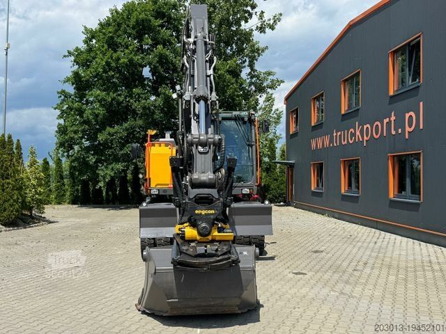 Pelle sur pneus VOLVO EWR150E Mobilbagger mit ROTATOR ENCONG EC319