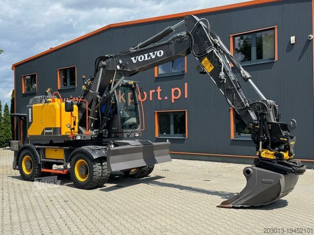 Pelle sur pneus VOLVO EWR150E Mobilbagger mit ROTATOR ENCONG EC319