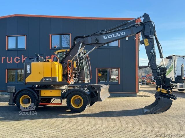 Pelle sur pneus VOLVO EWR150E Mobilbagger mit ROTATOR ENCONG EC319
