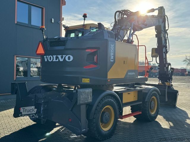 Pelle sur pneus VOLVO EWR150E Mobilbagger mit ROTATOR ENCONG EC319